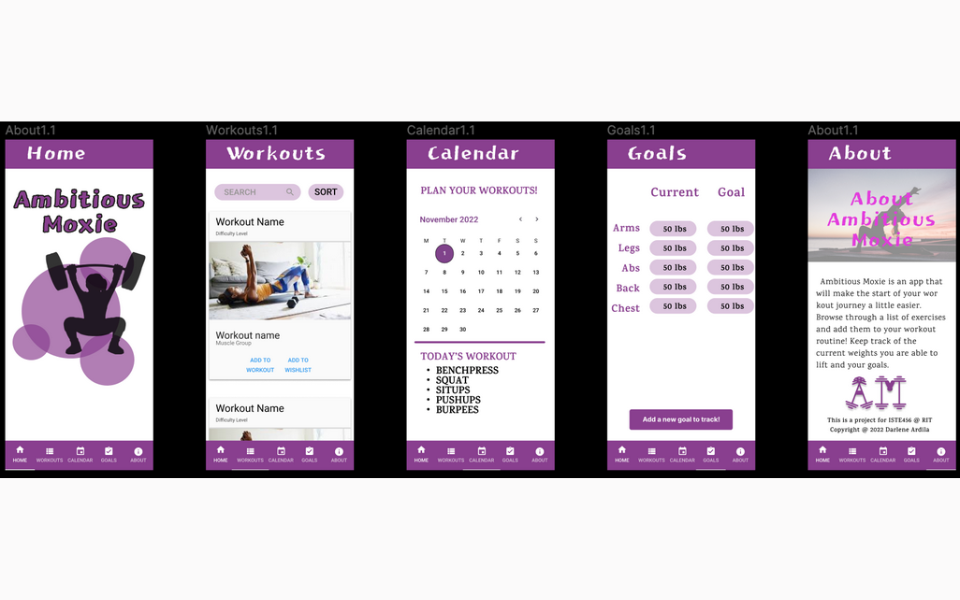 ambitiousMoxie screens